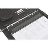 GENIE Taschenlocher PP4M, Vierfach Locher zum Abheften, schwarz
