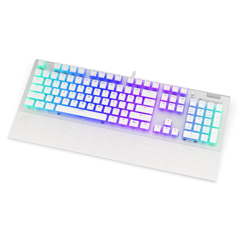 ENDORFY EY5A035 - Mechanische Tastatur (US-Layout), Omnis Pudding Onyx White Brown, Full Size