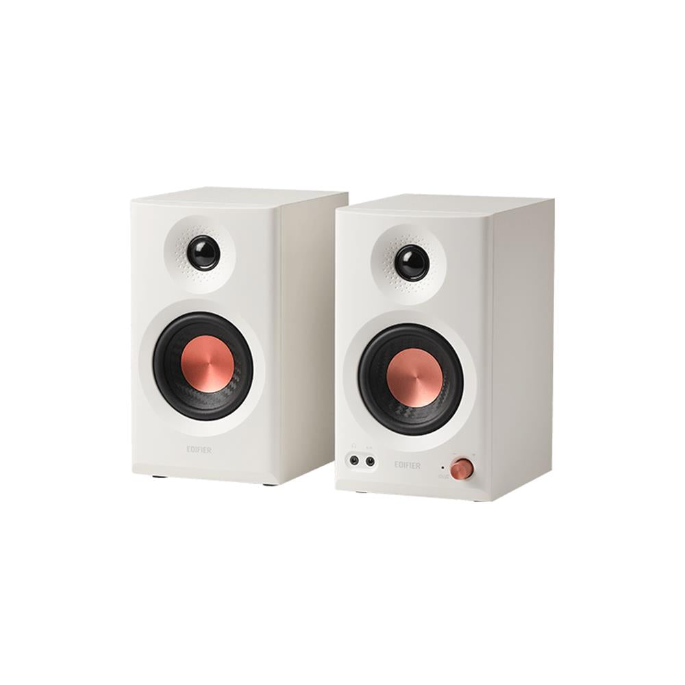 Edifier MR3 Bluetooth kompakte 2.0 Studiomonitore (36 Watt), Weiß