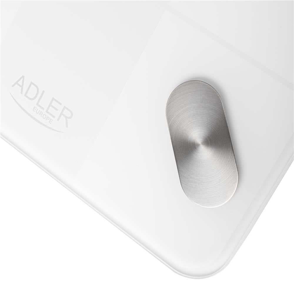 Adler AD 8186 Tuya Smart Badezimmerwaage mit App Bluetooth Personenwaage weiß