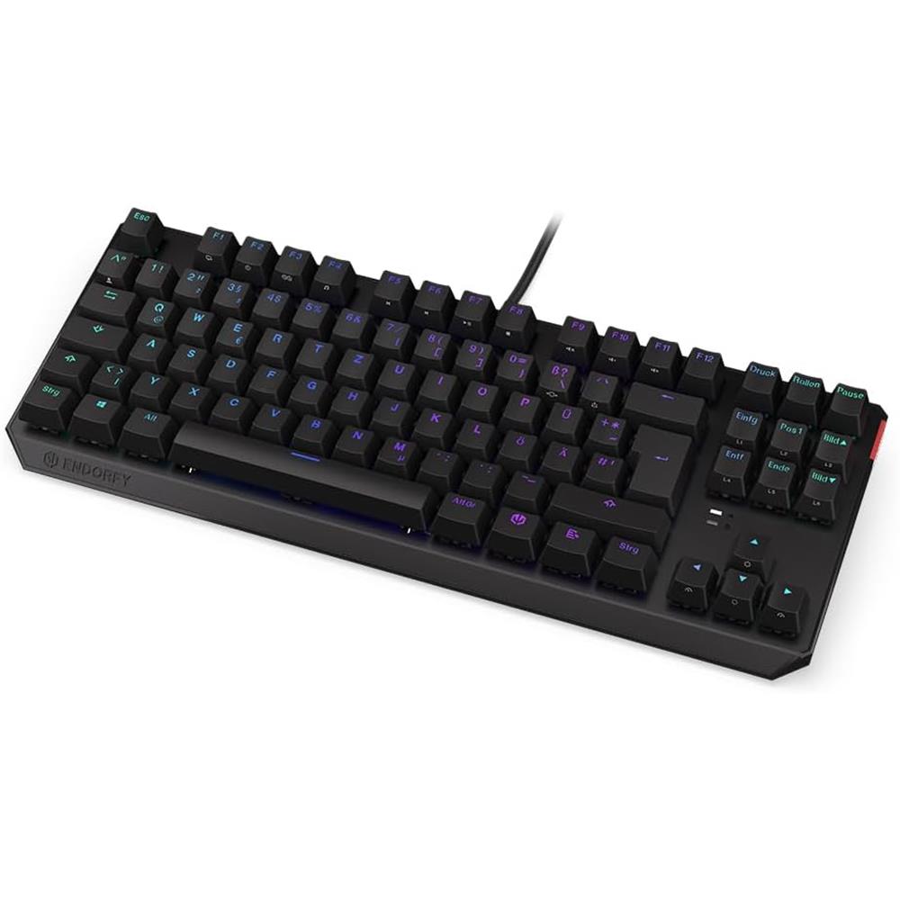 ENDORFY Keyboard Thock TKL, Gaming Tastatur, schwarz