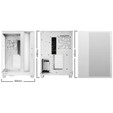 be quiet! Light Base 500 LX White PC-Gehäuse vollständig verglaste Front- und Seitenpaneele Show Case