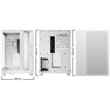 be quiet! Light Base 500 LX White PC Gehäuse mit Glasfront und ARGB Lüftern