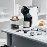 Adler AD 4386 Multikapsel Kaffeemaschine, 19 bar Espressomaschine, 9 Kapselsysteme, gemahlener Kaffee, ESE Pads, 0,6 l, kompakt, Weiß/Schwarz