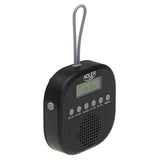Adler AD 1912 Wasserdichtes Universalradio Batteriebetrieben Radiowecker Snooze Funktion schwarz