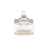 LogiLink RJ45-Modularstecker Cat.6A geschirmt, 50 Stück, für starre und flexible Adern