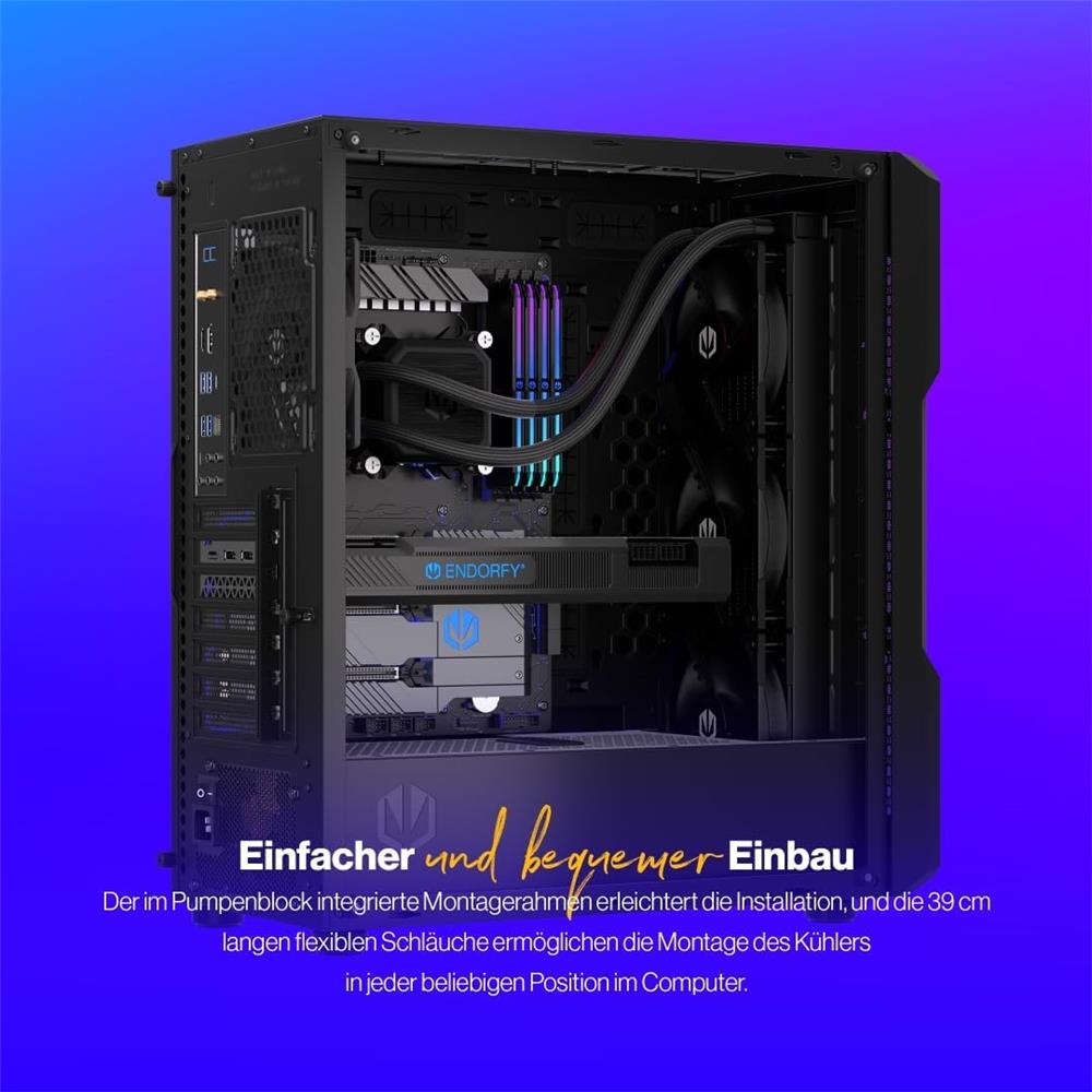 ENDORFY Navis F360 AiO-Wasserkühlung, 360mm Radiator, PWM-Pumpe | EY3B003