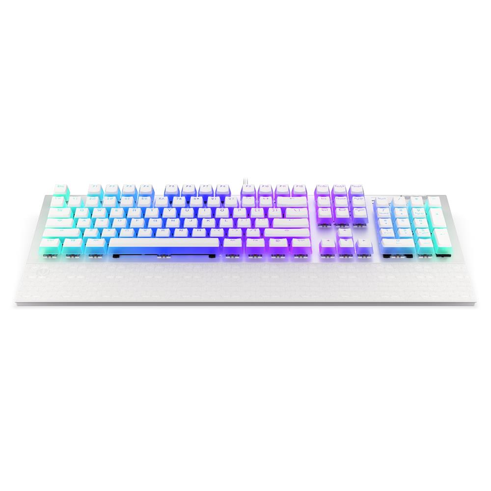 ENDORFY Omnis Pudding, Mechanische Tastatur, Full Size, Kailh Brown, US-Layout, Weiß, mit Handballenauflage | EY5A035