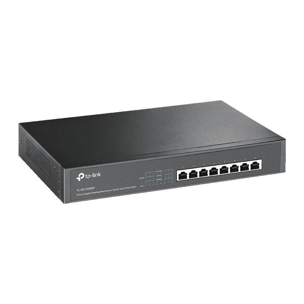 TP-Link TL-SG1008MP 8-Port Gigabit Desktop/Rackmount Switch mit 8-Port PoE+