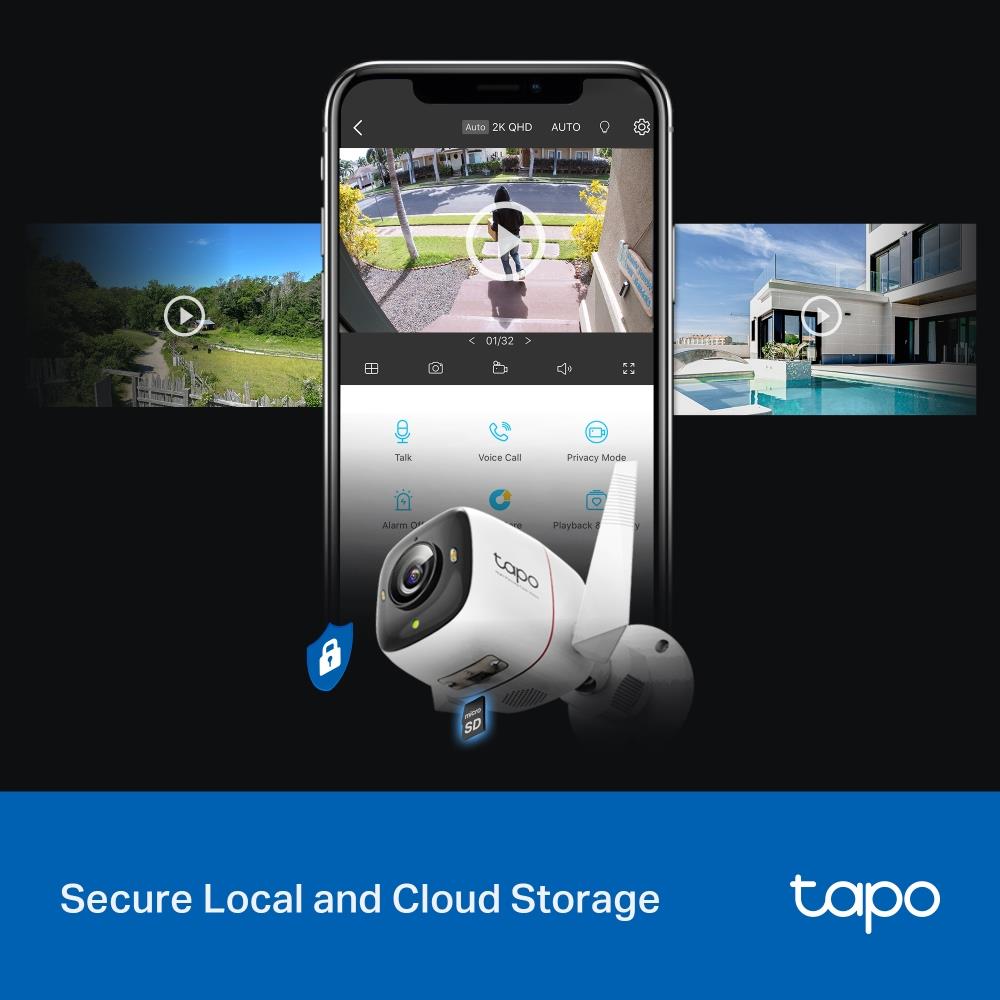 TP-Link Tapo C325WB – 2K QHD Außenkamera mit ColorPro™-Technologie & IP66-Schutz