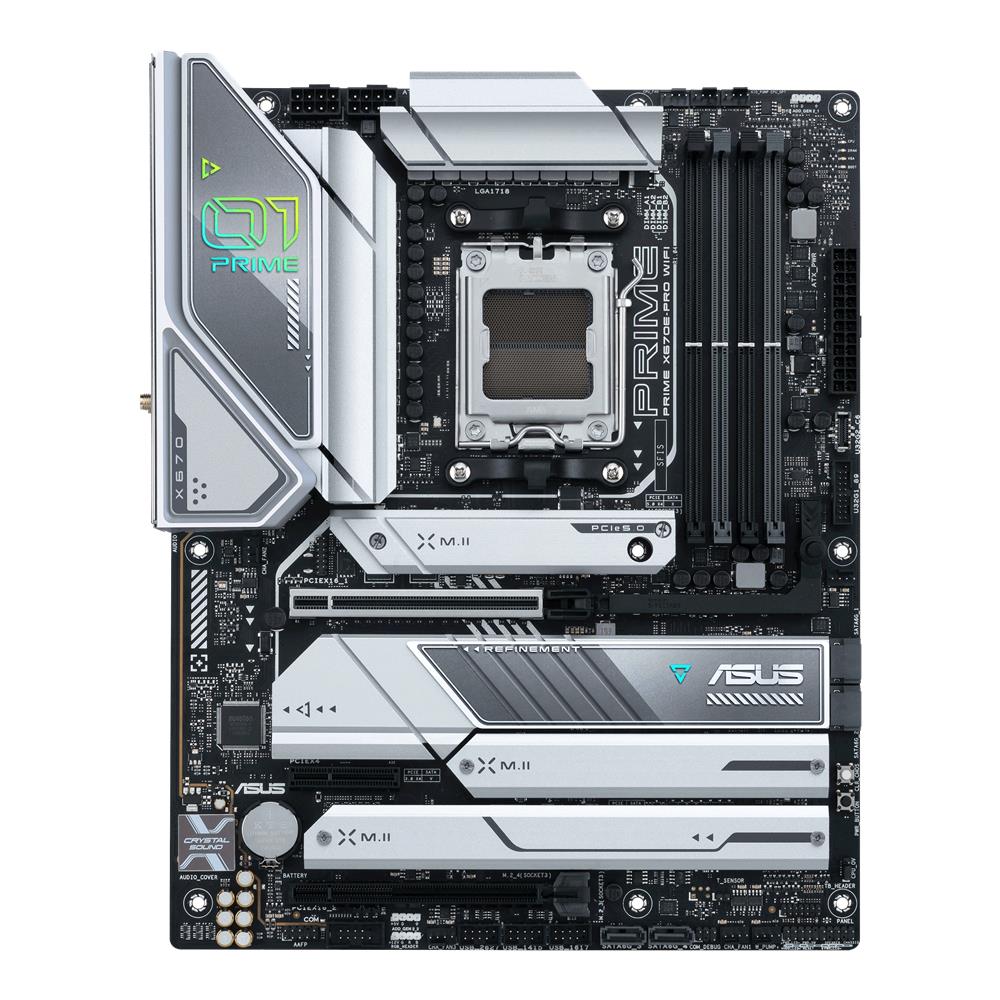 ASUS PRIME X670E-PRO WIFI Gaming Mainboard Sockel AMD AM5 Ryzen 7000 ATX PCIe 5.0 M.2 DDR5 USB 3.2