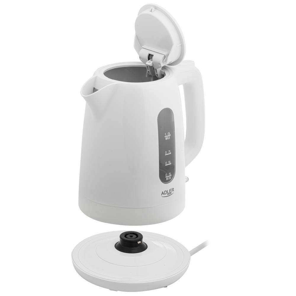 Adler AD 1380w Wasserkocher Kunststoff 1,0 l weiß – kompakt & sicher