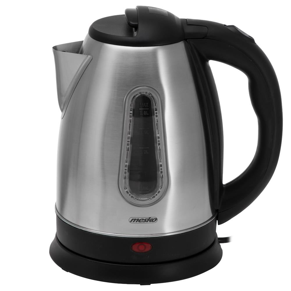Mesko MS 1353 Wasserkocher – Edelstahl, 1,8 L, Trockenkochschutz & automatische Abschaltung