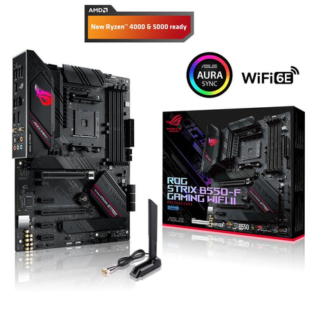 ASUS ROG STRIX B550-F GAMING WI-FI II Mainboard Sockel AMD B550 Ryzen AM4 ATX PCIe 4.0 WiFi 6E