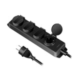 LogiLink Kabel-Schutzbox mit 4-fach Steckdosenleiste, Outdoor, IP54, Grün