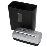 Adler AD 1037 Aktenvernichter P-4, Dokumentenschredder für Büro und Homeoffice, 6 Blatt A4, 13 L Behälter, Kreditkarten, CD/DVD, Rücklauf, Schwarz Silber