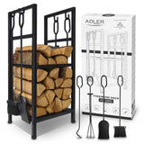 Adler AD6815 Feuerholzlager Stahl schwarz bis 80 kg