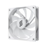 Silentware RF120W-R White 120mm PWM A-RGB Reverse-Airflow Lüfter, RGB, leise für PC-Gehäuse