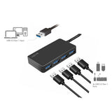 LogiLink USB 3.2 Gen1 Hub 4 Port Schwarz