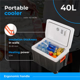 Adler AD 8090 Tragbare Kühlbox 40L grau/weiß – Kühl- & Heizfunktion für unterwegs