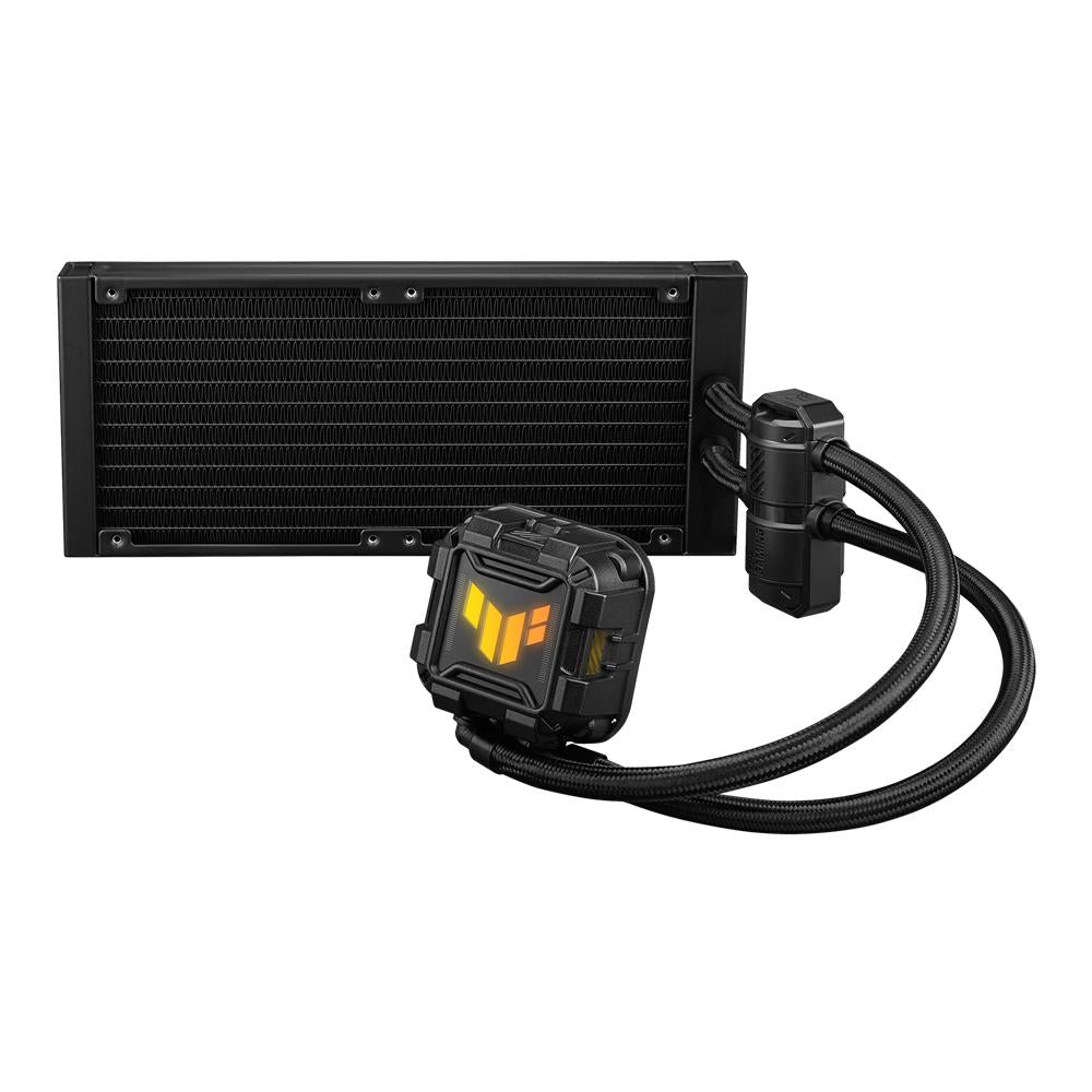ASUS TUF Gaming LC II 240 ARGB All-in-One-Flüssig-CPU-Kühler (Aura Sync Beleuchtung, 2x TUF Gaming 120mm ARGB-Radiatorlüfter, schwarz)