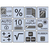 Olympia Rechner LCD 1110 - Taschenrechner, 1-zeiliges LC-Display mit 10 Stellen, Batterie/Solar, Schwarz