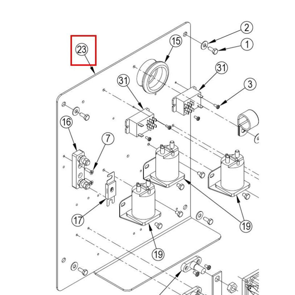 Nilfisk Original 56511634 Elektrische Schalttafel Ersatzteil