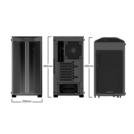 be quiet! PURE BASE 500 FX Black PC-Gehäuse mit ARGB-Beleuchtung BGW43