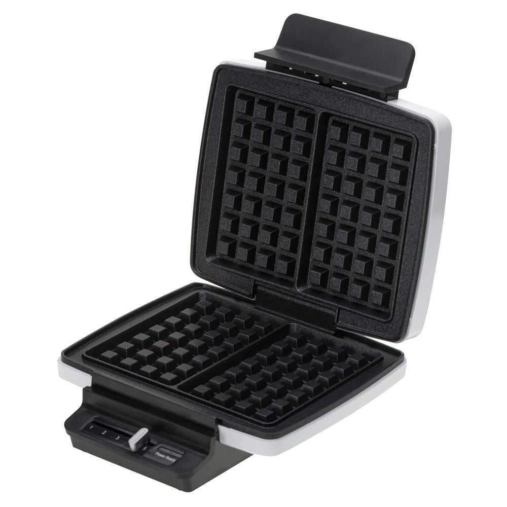 Adler AD 3085 Waffeleisen Antihaftbeschichtung Wafflemaker Belgische Waffeln weiß