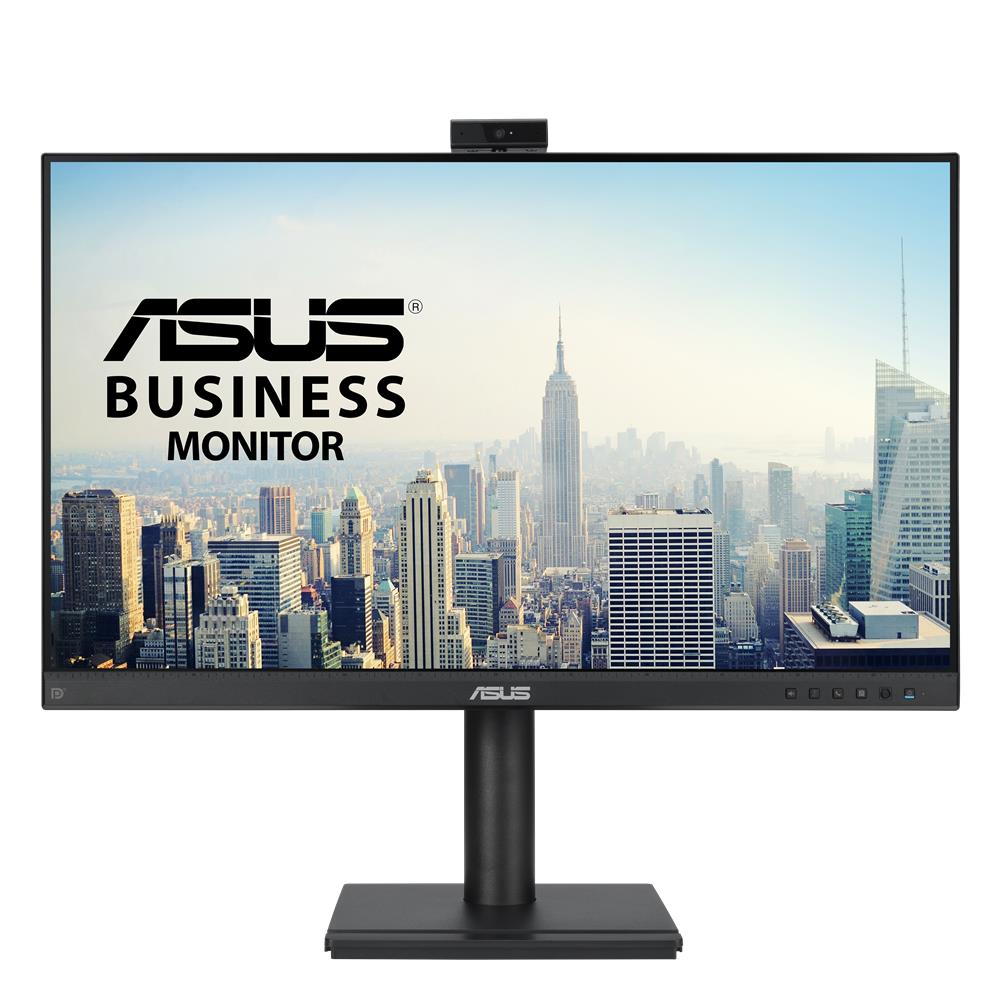 ASUS BE249QFK 24 Zoll Videokonferenzmonitor Full HD IPS 100Hz mit Webcam und Lautsprechern