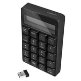 LogiLink Kabelloses Funk Keypad, mit Taschenrechner, 2,4 GHz, Schwarz