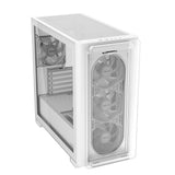 ASUS A23 PLUS TG ARGB White microATX PC Gehäuse mit 4 ARGB Lüftern und Glasfront