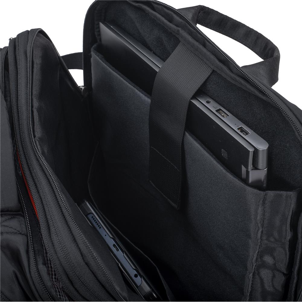 Camry CR 6881b Business Rucksack 24 L erweiterbar, Handgepäck Rucksack 40x20x30 cm, Laptoprucksack bis 15,6 Zoll, RFID, USB, YKK-Reißverschlüsse, wasserabweisend, schwarz
