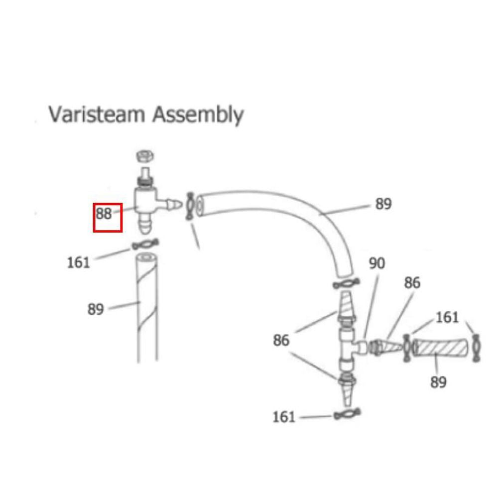 Nilfisk Original 31000229 Vari Steam Valve Ventil