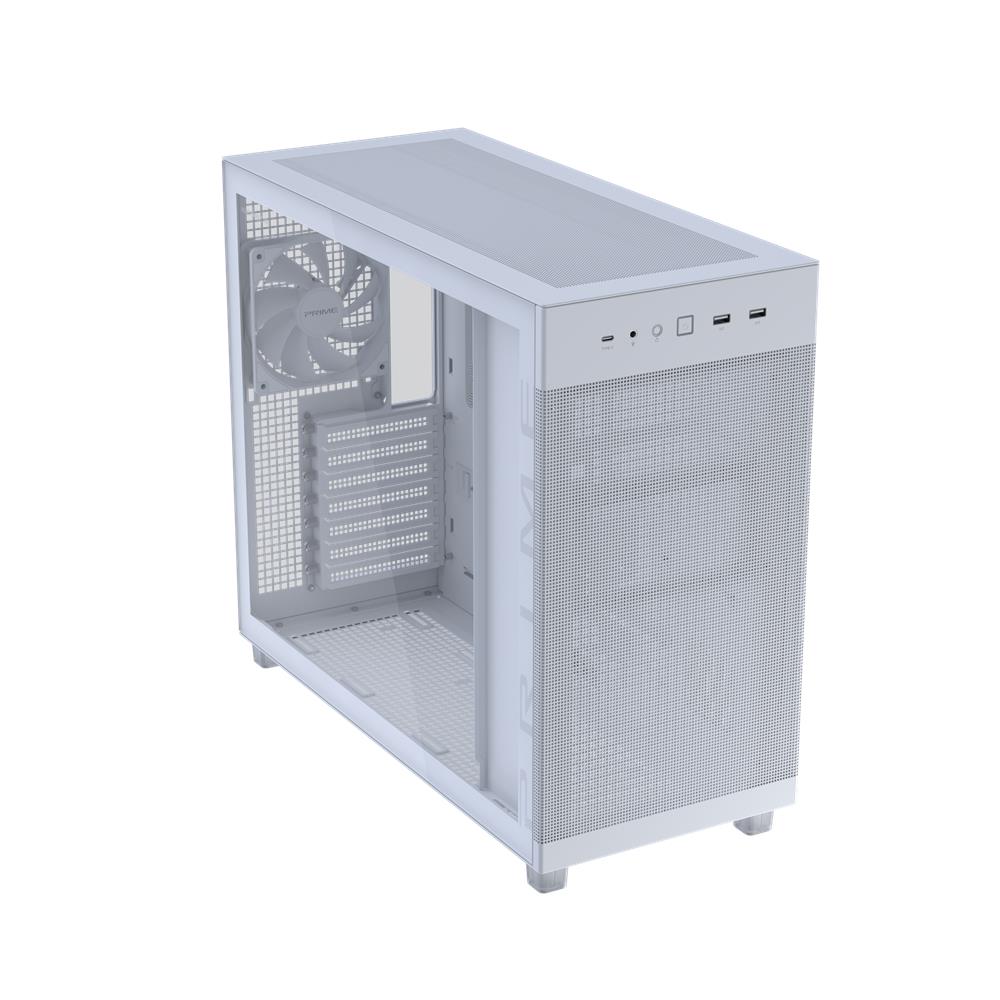 ASUS Prime AP303 TG ATX PC Gehäuse White mit 360 mm Radiator und USB 20Gbps