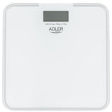 Adler AD 8183 Badezimmerwaage 180kg Personenwaage mit blauer Rand Beleuchtung weiß