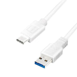 LogiLink USB Datenkabel 3.2 Gen1x1 Kabel USB-A Stecker auf USB-C Stecker 1,5m weiß