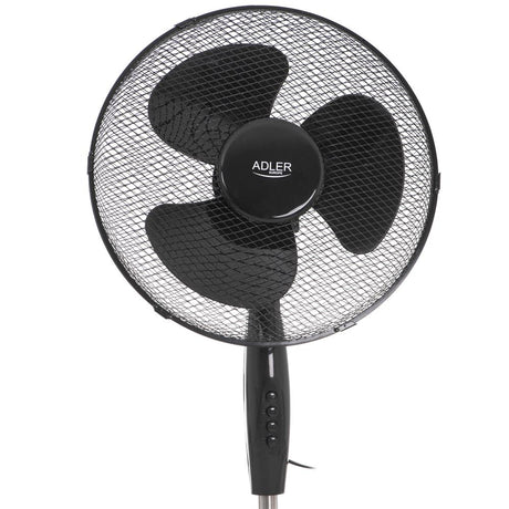 Adler AD7323b Standventilator Durchmesser 40 cm Schwarz Höhenverstellbar mit Standfuß