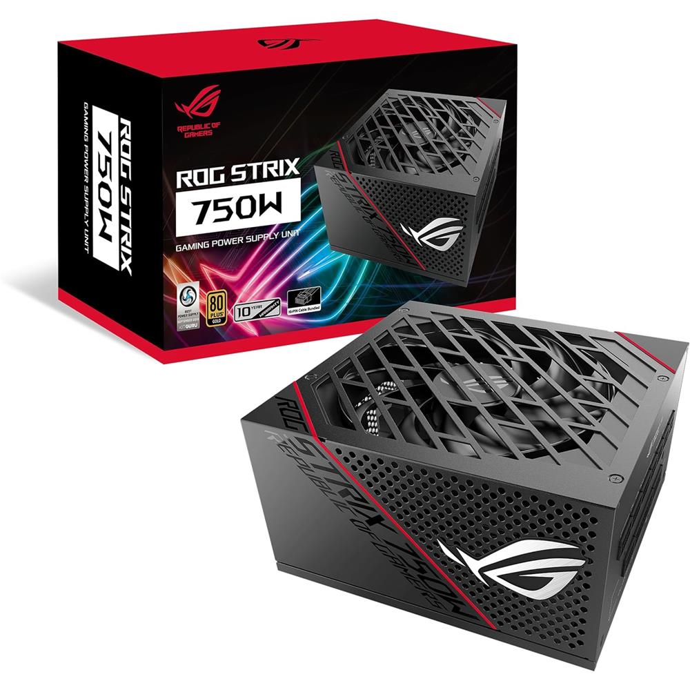 ASUS ROG STRIX 750G Gold Netzteil (750 Watt, vollmodular, 0dB-Kühlung)