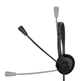 LogiLink Mono-Headset, 1x 3,5-mm-Klinkenstecker, Bügelmikrofon, Eco-Box, Schwarz