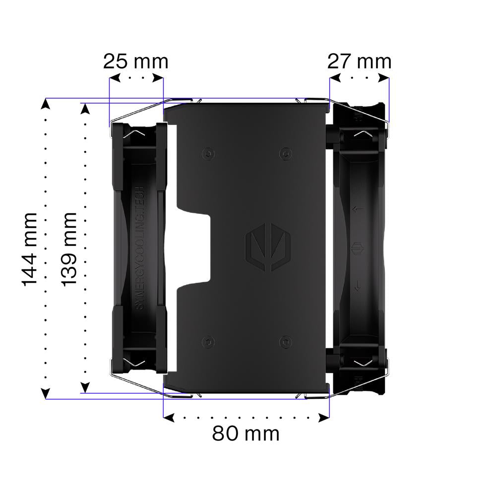 ENDORFY Fortis 5 Dual Fan EY3A009, CPU-Kühler, Schwarz, Wärmeleitpaste inklusive