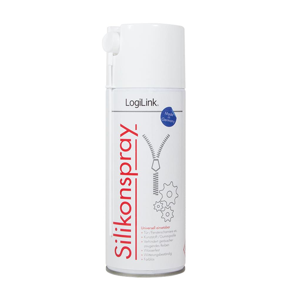 LogiLink Silikonspray 400ml farblos, wasserfest und witterungsbeständig