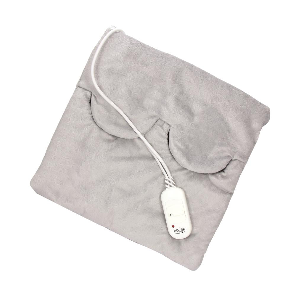 Adler AD 7403 elektrisches Heizkissen 2 Temperaturstufen Wärmekissen Grau