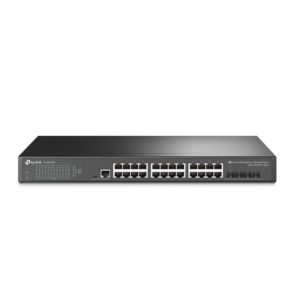 TP-Link TL-SG3428X JetStream 24-Port Gigabit L2+ Managed Switch mit 4 10GE SFP+ Slots