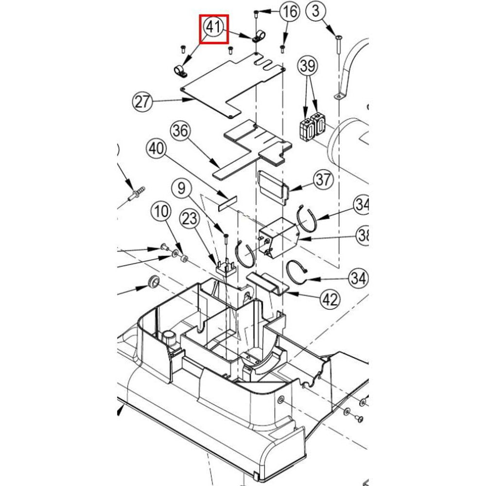 Nilfisk Original 56056903 Clamp Loop E00129 Klemme