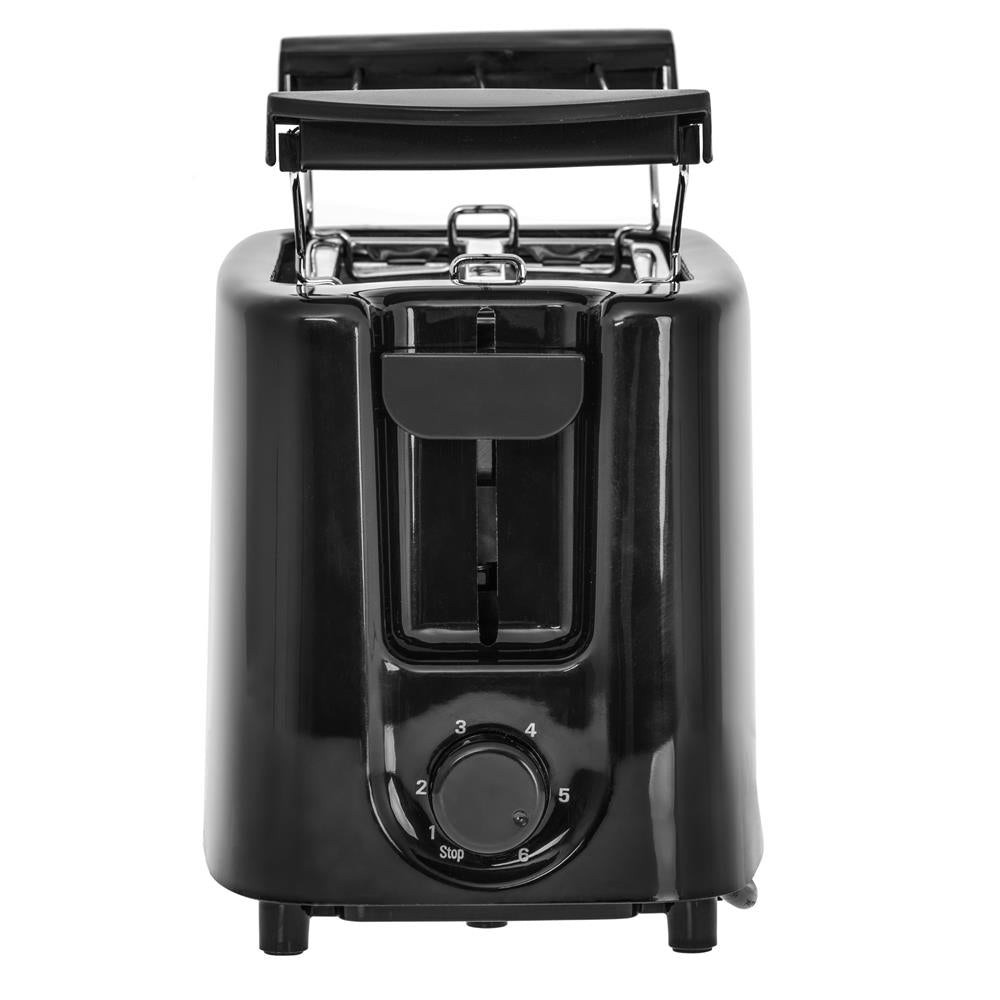 Mesko MS3220 2-Scheiben-Toaster Schwarz Brötchenaufsatz Bräunungsregler 900 Watt