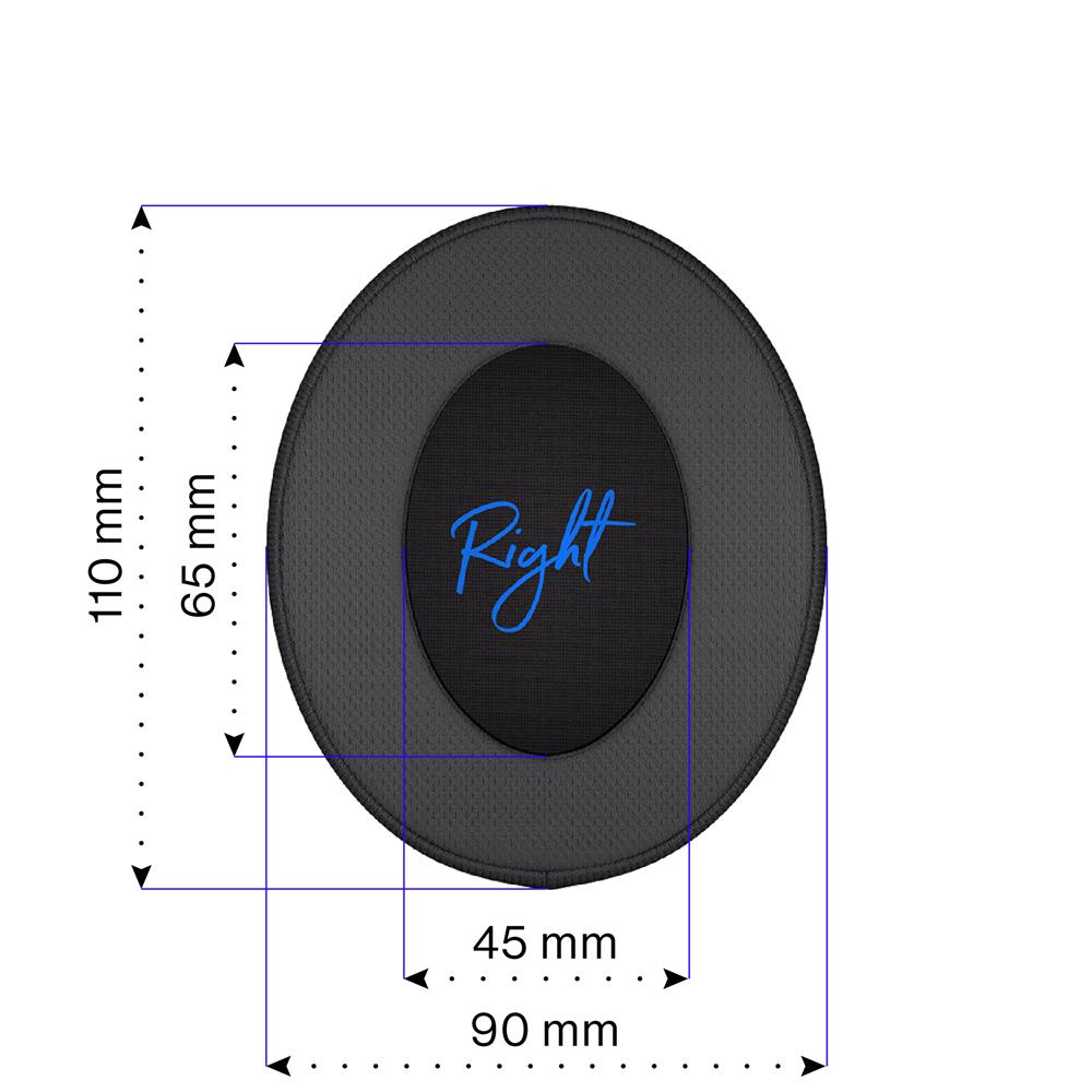 ENDORFY Earpads Soft Breathing, Universal-Kopfhörer-Ohrpolster, atmungsaktiver weicher Stoff, Memory-Schaum