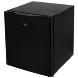 Adler AD 8096b Mini Kühlschrank 45L Metalltür Abtausystem 6 stufige Kühlregelung, für Getränke, Büro, Hotel, Gästezimmer und Ferienwohnung Schwarz