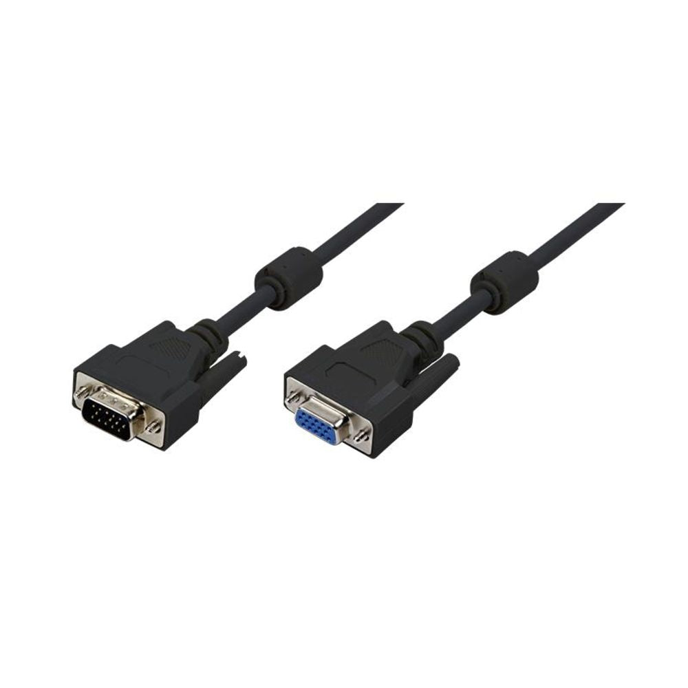 LogiLink VGA Verlängerungskabel mit HD-15 Stecker zu HD-15 Buchse