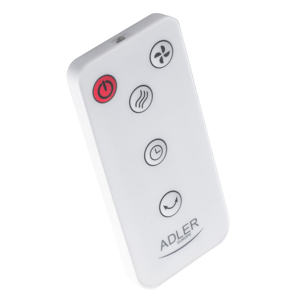 Adler AD 7344 blattloser Turmventilator, 86 cm, mit Fernbedienung, 60°-Schwenkbereich, 3 Geschwindigkeitsstufen, 3 Betriebsmodi, 1–12-Stunden-Timer, LED-Display